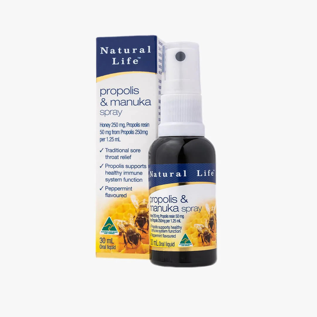NATURAL LIFE™ プロポリス マヌカハニー のどスプレー/デュアルアクション プロポリス ドロップ