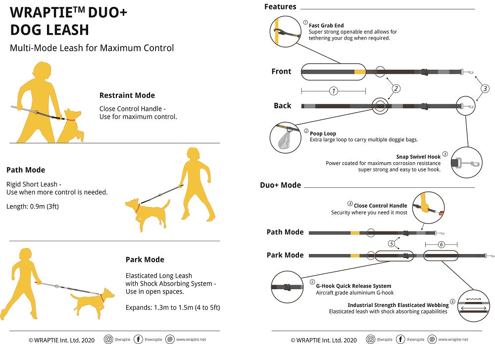 DUO+ Australian Design Smart Dog Leash