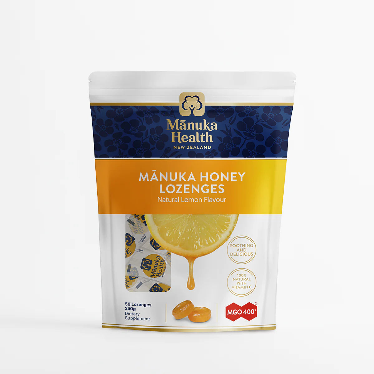 Manuka Health 麥盧卡蜂蜜檸檬喉糖